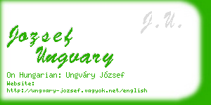 jozsef ungvary business card