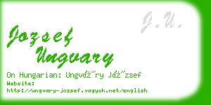 jozsef ungvary business card
